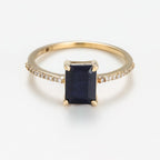 Bague Carre Saphir