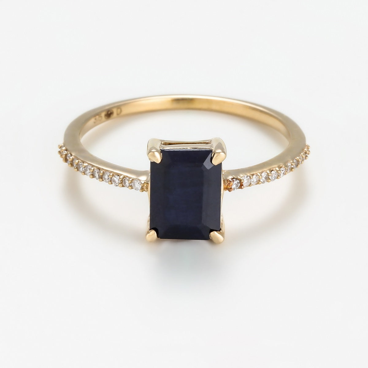 Bague Carre Saphir