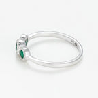 Bague Trio Des Emeraudes - Or Blanc