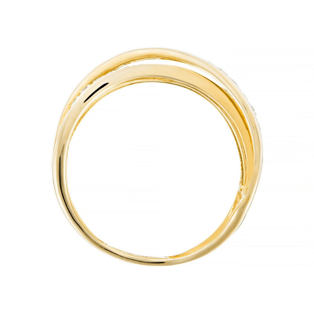 Bague "Méli-Mélo Scintillant" D0,12/40 - Or Jaune