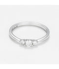Bague "Douce Lueur" - D0,05/12 - Or Blanc