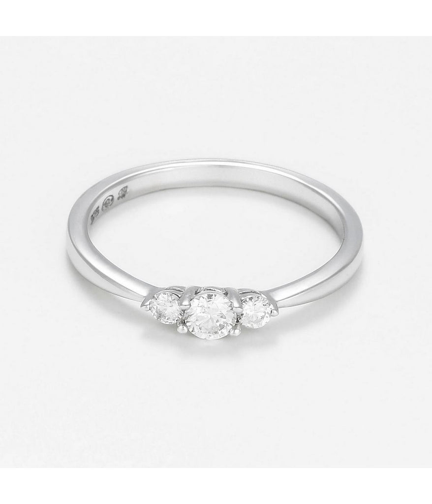 Bague "Douce Lueur" - D0,05/12 - Or Blanc