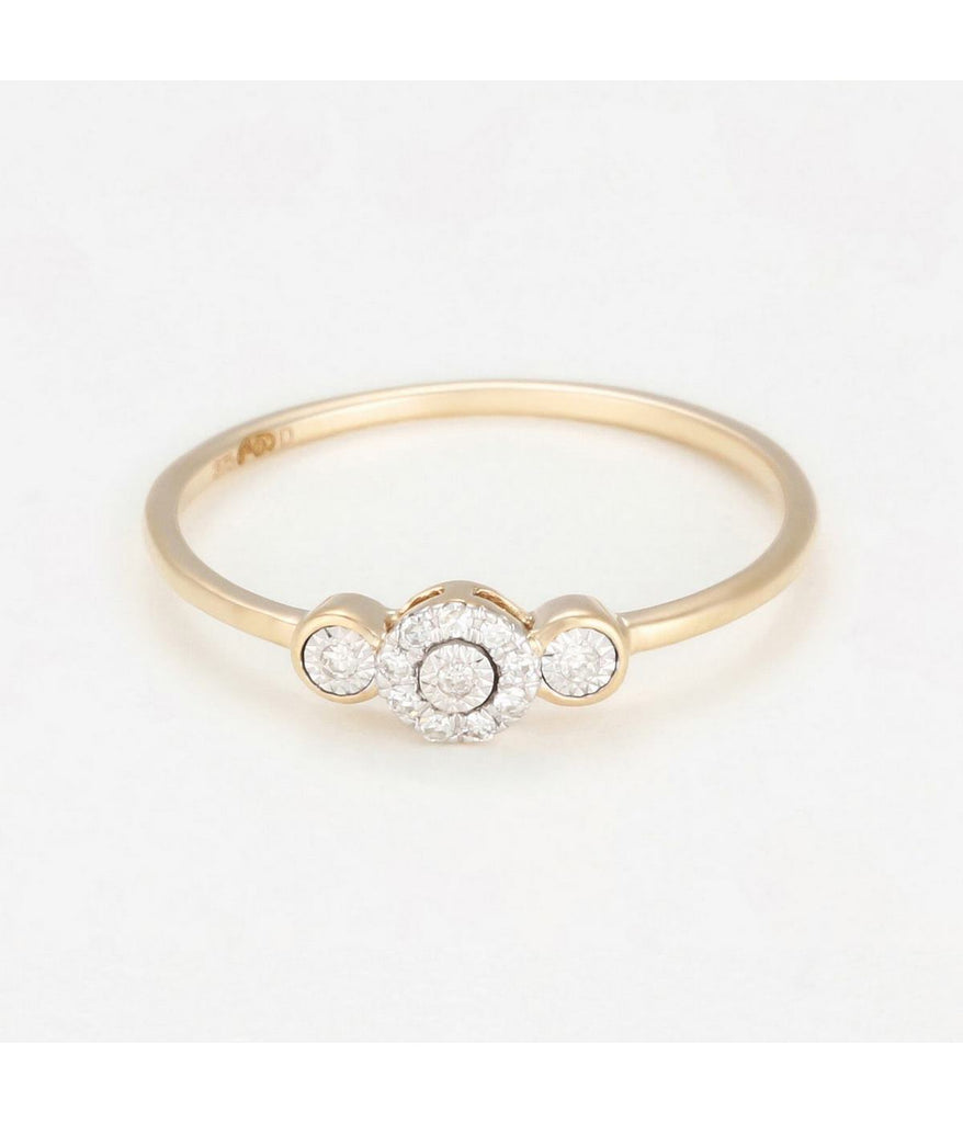 Bague "Douce Lueur" - D0,05/12 - Or Jaune