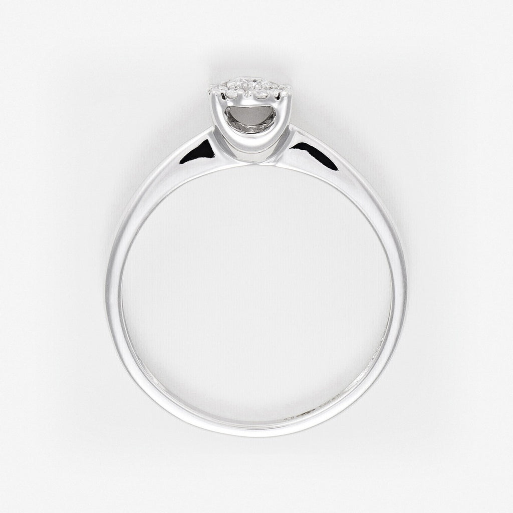 Bague "Brillant Lucia 17ct" Diamants 0,09/1+0,08/9