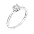 Bague "Brillant Lucia 17ct" Diamants 0,09/1+0,08/9