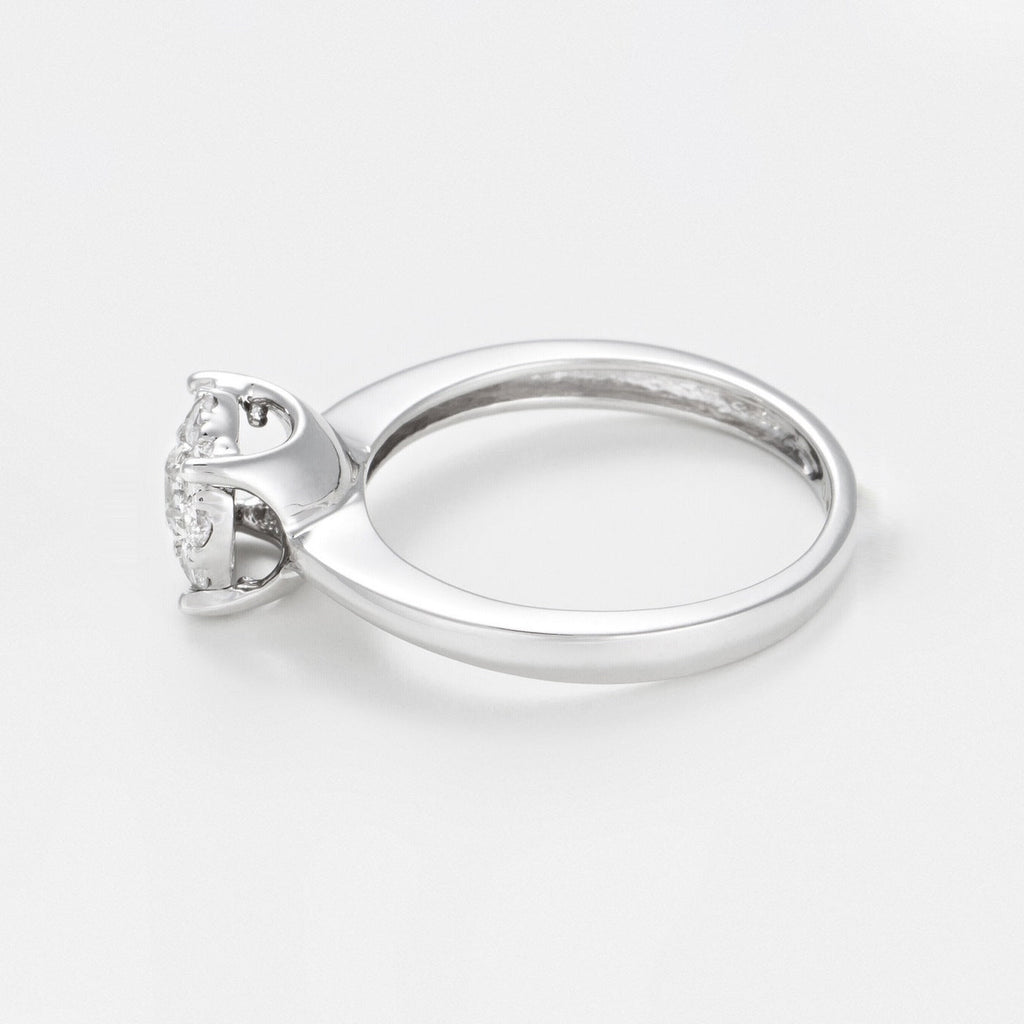 Bague "Brillant Luciana 0,50" Diamants 0,23Ct/1 & 0,27/9