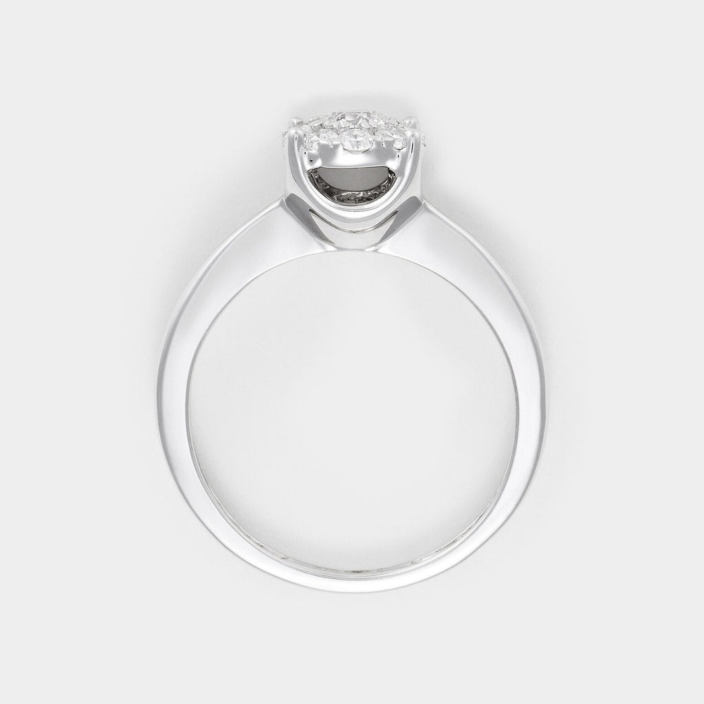 Bague "Brillant Luciana 0,50" Diamants 0,23Ct/1 & 0,27/9