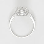 Bague "Pompadour" Diamants 0,74Ct/41 - Or Blanc