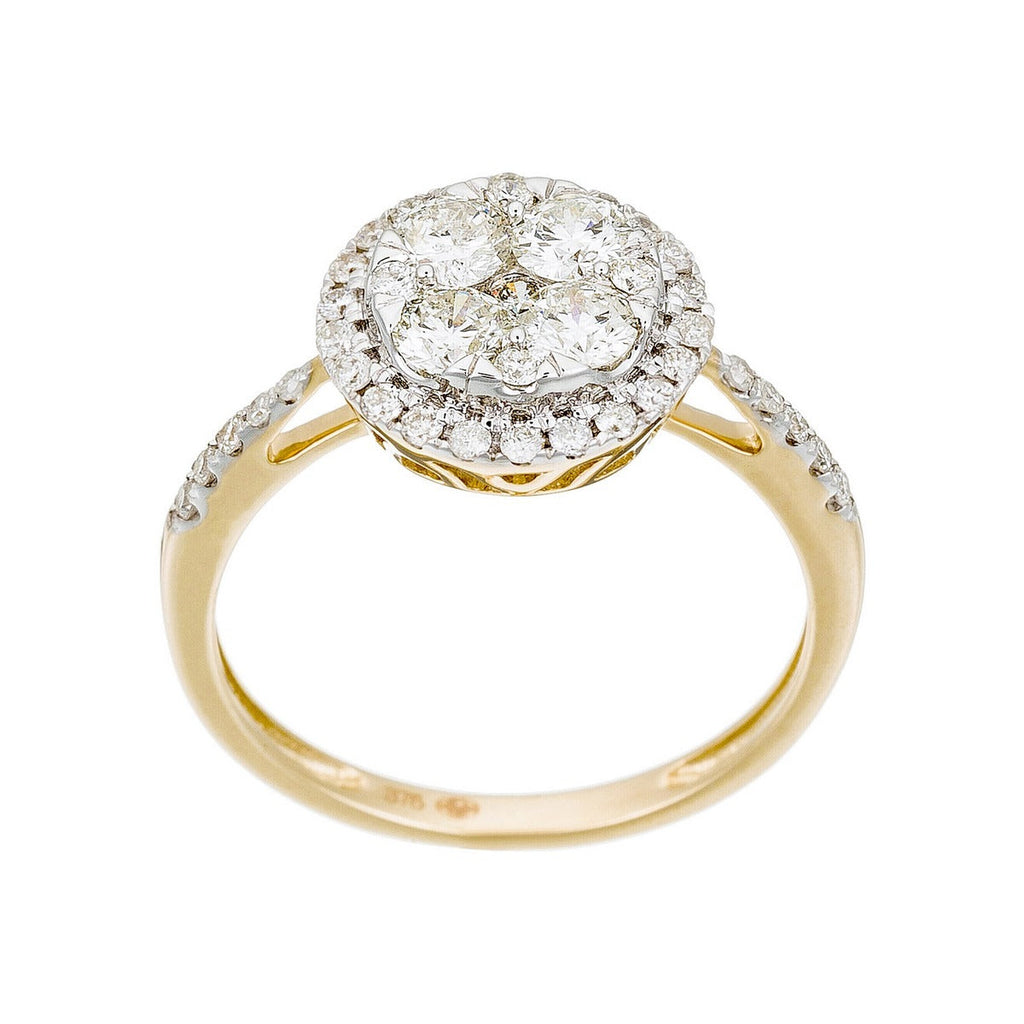 Bague "Pompadour" Diamants 0,74Ct/41 - Or Jaune