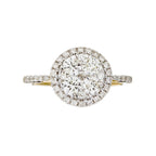 Bague "Pompadour" Diamants 0,74Ct/41 - Or Jaune