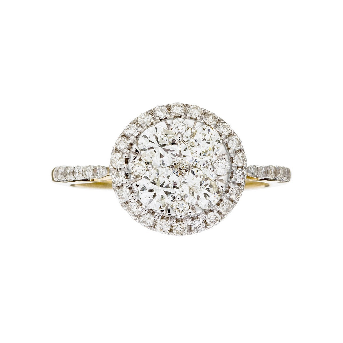 Bague "Pompadour" Diamants 0,74Ct/41 - Or Jaune