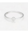 Bague "Goutte De Lumière" - D0,07/10 - Or Blanc