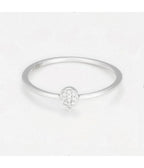 Bague "Goutte De Lumière" - D0,07/10 - Or Blanc