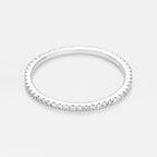 Bague "Belle Alliance Tour Complet" Diamants 0,16Ct/54 - Or Blanc 375/1000