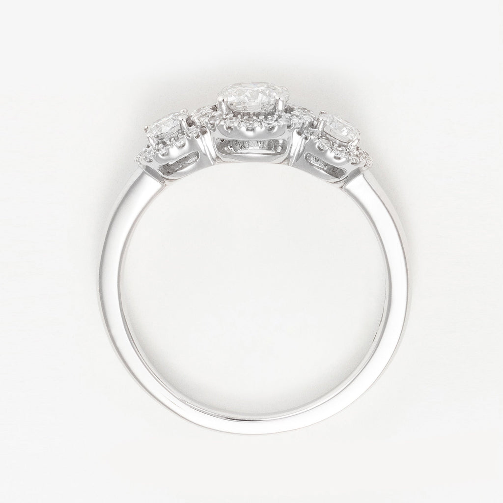 Bague "Diadème" Diamants : 0,71/55