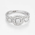 Bague "Diadème" Diamants : 0,71/55