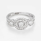 Bague "Diadème" Diamants : 0,71/55