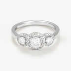 Bague "Diadème" Diamants : 0,71/55
