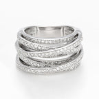 Bague "New Entrelacs Candides" Diamants 0,99Ct/165 - Or Blanc