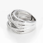 Bague "New Entrelacs Candides" Diamants 0,99Ct/165 - Or Blanc