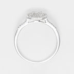 Bague Duo "Antique" Diamants 0,31Cts/84 - Or Blanc