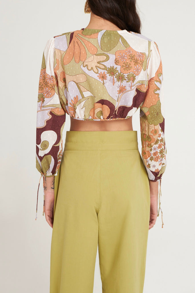 Crop-Top Bahia - Kaki