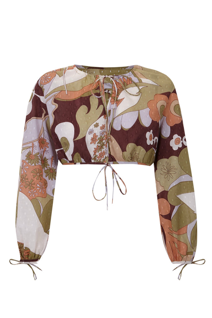 Crop-Top Bahia - Kaki
