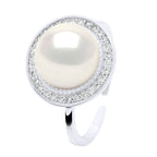 Bague Joaillerie Perle Bouton 10-11 Mm - Plusieurs Coloris - Argent 925 - Megeve