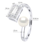 Bagues Joaillerie Perle Bouton 5-6 Mm - Plusieurs Coloris - Argent 925 - Milano