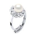 Bague Joaillerie Perle Ronde 7-8 Mm - Argent 925 - Quiberon