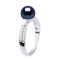 Bague Joaillerie - Véritable Perle De Culture D'Eau Douce Ronde 7-8 Mm