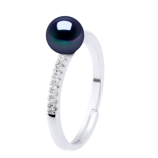 Bagues Joaillerie Perle Ronde 7-8 Mm - Plusieurs Coloris - Argent 925 - St Germain