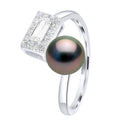 Bague Joaillerie Perle De Tahiti Ronde 8-9 Mm - Argent 925 - Ripunova