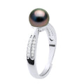 Bague Joaillerie Perle De Tahiti Ronde 7-8 Mm - Argent 925 - Anakama