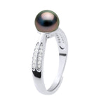 Bague Joaillerie Perle De Tahiti Ronde 7-8 Mm - Argent 925 - Anakama