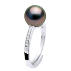 Bague Joaillerie Perle De Tahiti Ronde 8-9 Mm - Argent 925 - Ritanu