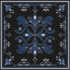Bandana Imprime Baroque - Blue