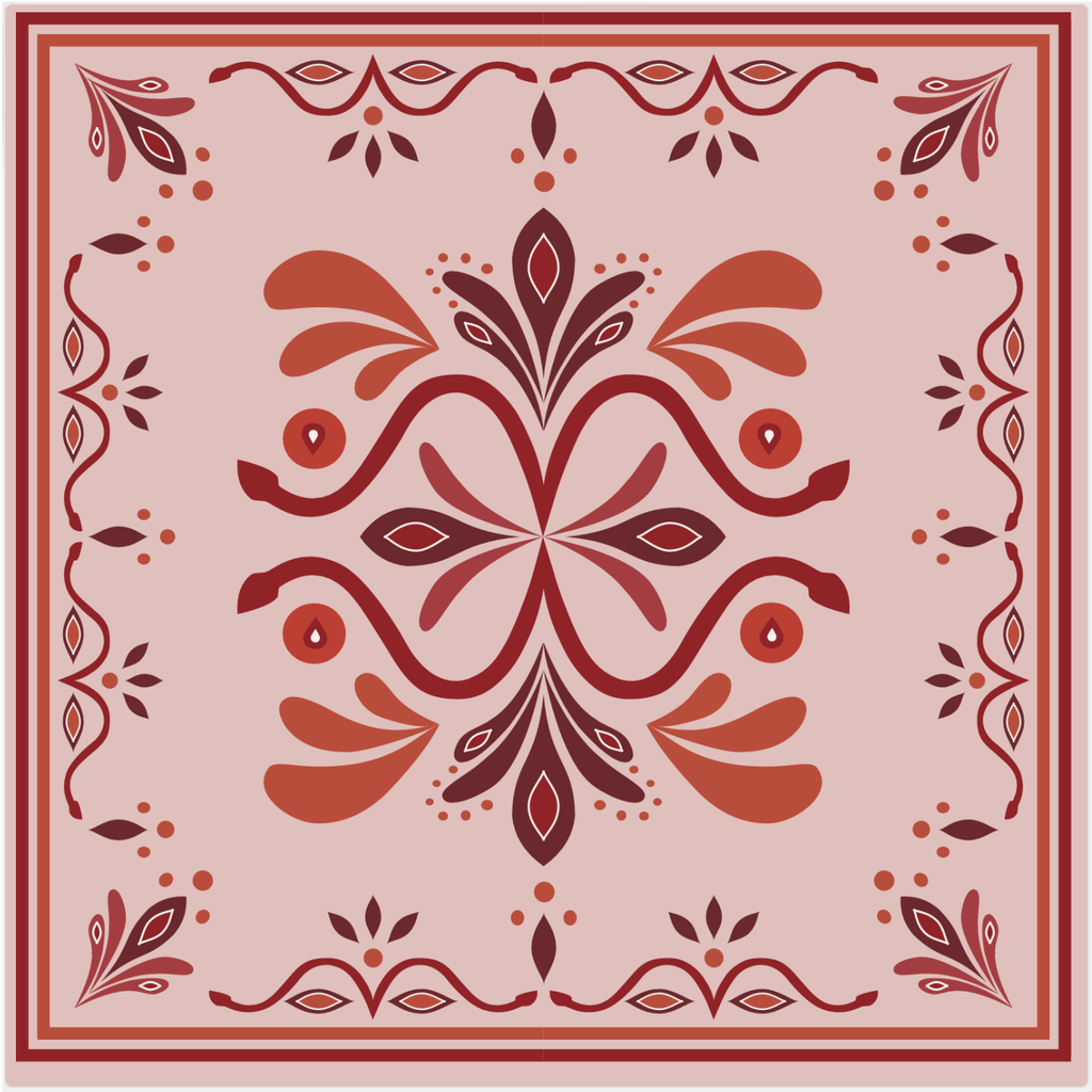 Bandana Imprime Baroque - Pink