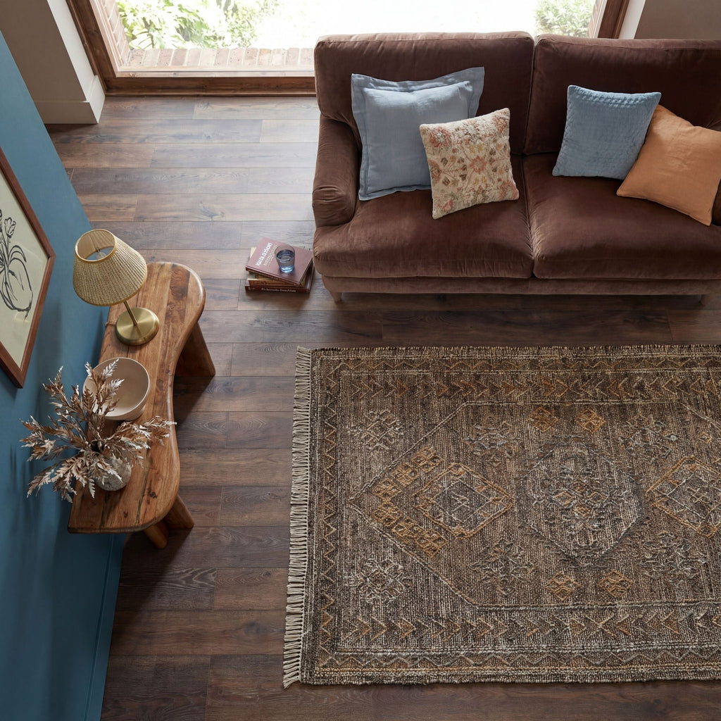 Marria Vintage - Tapis En Jute Et Laine