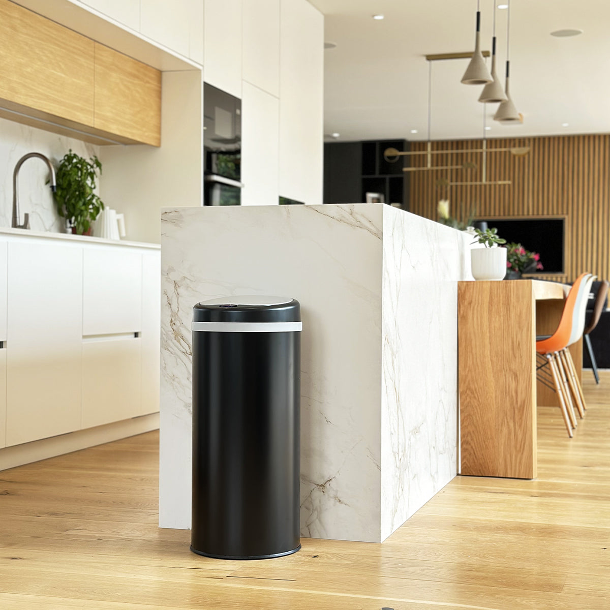 Poubelle Automatique Inox Soho - 42L - Noir