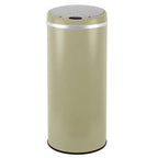 Poubelle de cuisine automatique 42L SOHO Taupe mat en acier INOX avec cerclage - REDDECO.com