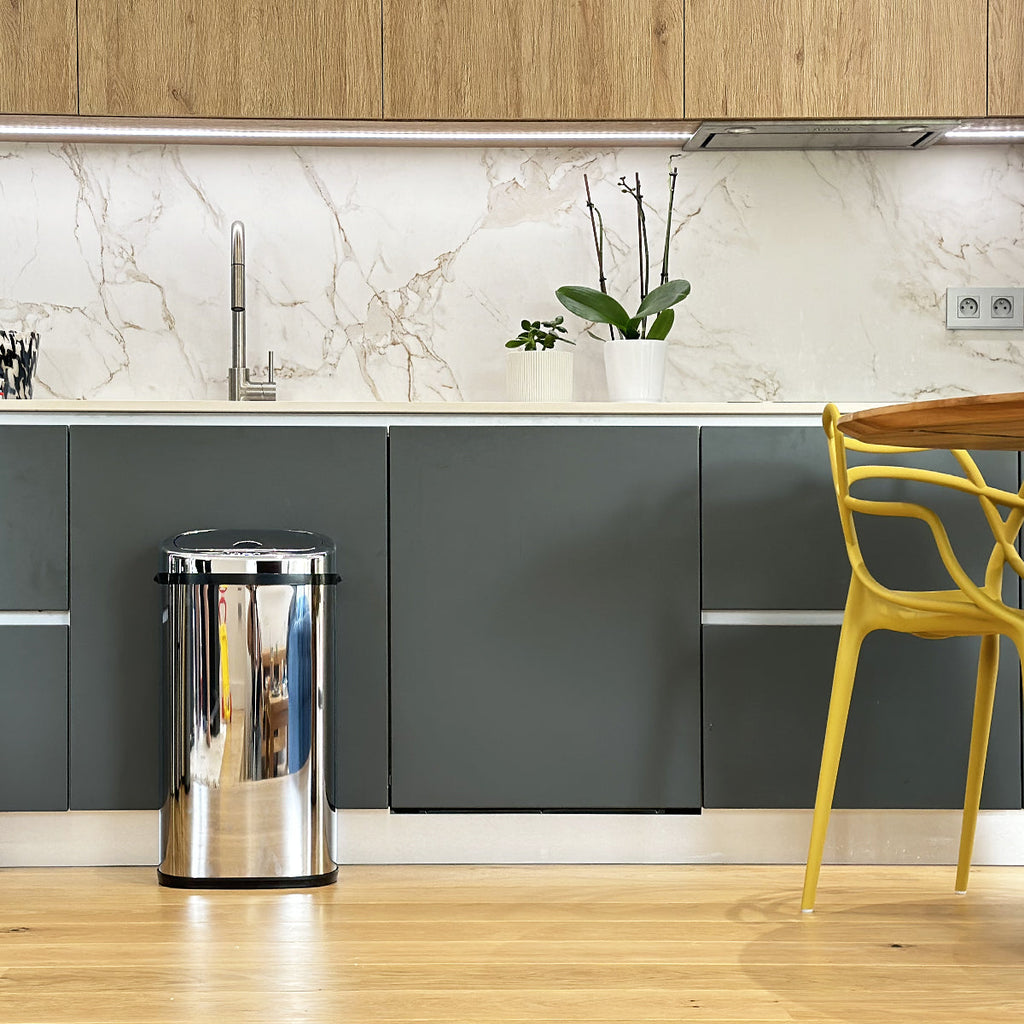 Poubelle Automatique Inox Largo - 42L - Argent
