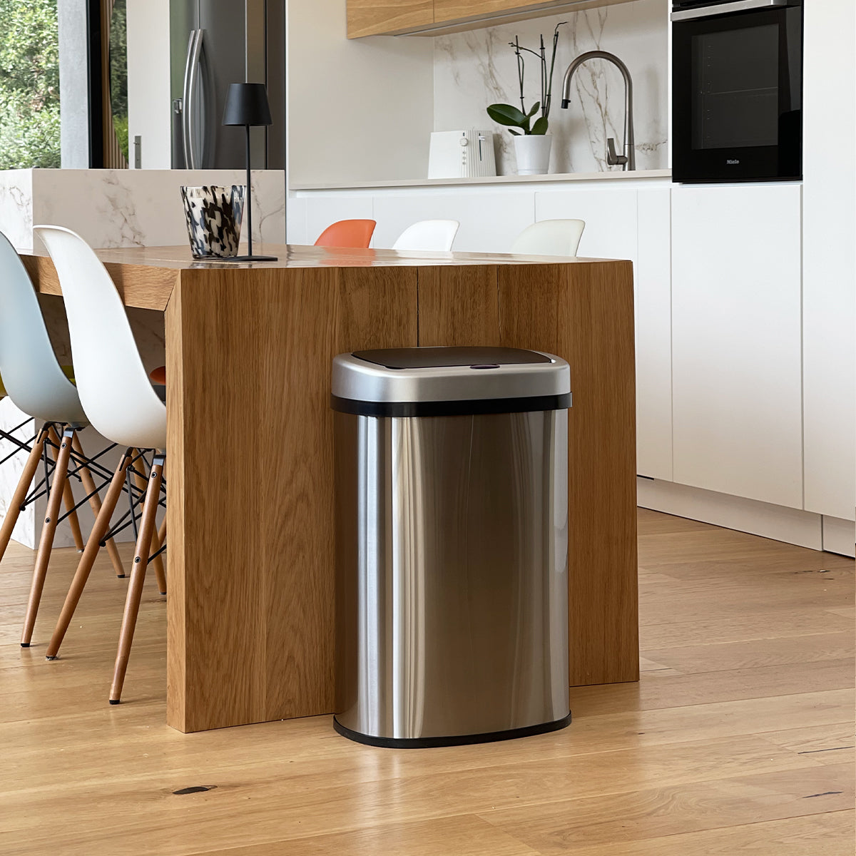 Poubelle Automatique Inox Majestic - 58L - Silver