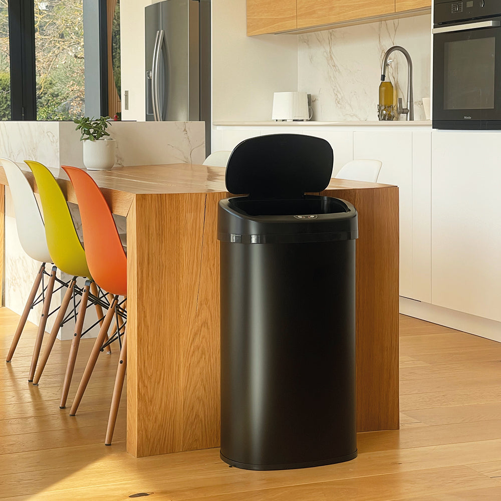 Poubelle Automatique Inox Majestic - 68L - Noir