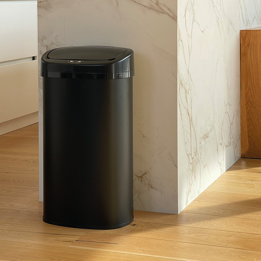 Poubelle Automatique Inox Majestic - 68L - Noir