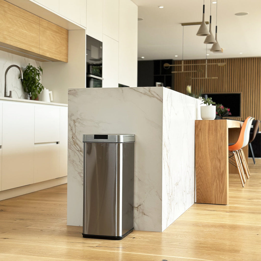 Poubelle Automatique Inox Silverlake - 70L - Argent