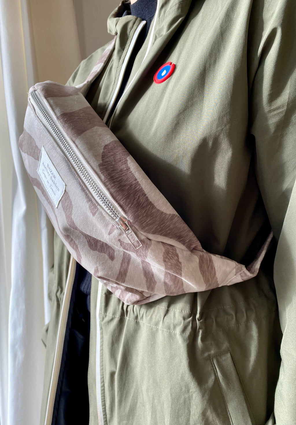 Banane - Pile Poil Zèbre - Beige