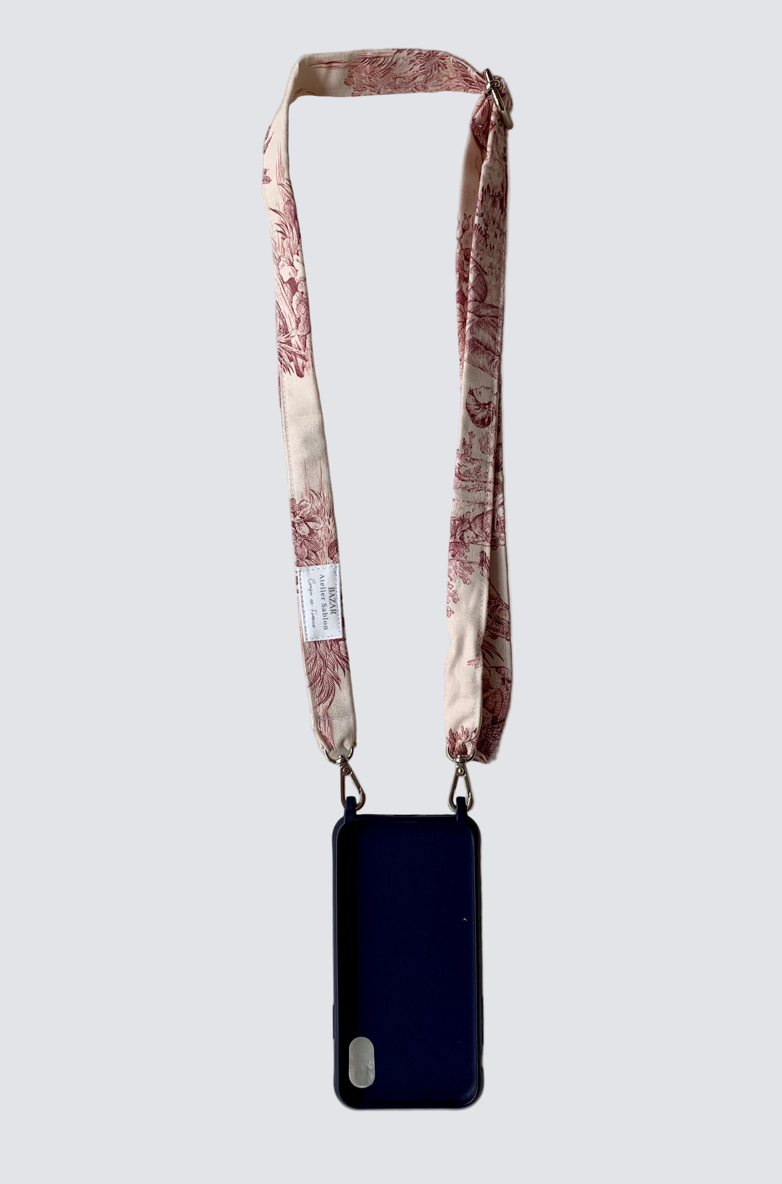 Bandoulière De Téléphone - Jouy De Fruits - Rouge