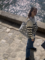 Cabas - Cannage - Gris Souris