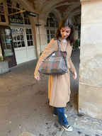 Cabas - Tartan Pion - Noir